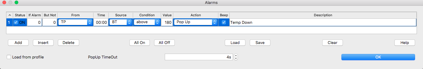 alarm trigger